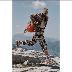 Free People Movement Printed Hit The Slopes Salopette Aztec Fairisle Combo XS Sm